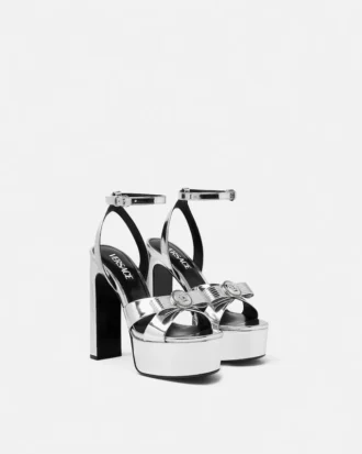 Sandalias metálicas Gianni Ribbon 140 mm