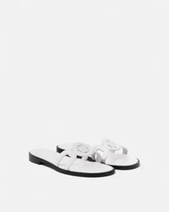 Sandalias planas de piel Medusa 95