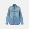 Sobrecamisa de denim adornada Sobrecamisa de denim adornada