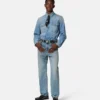 Sobrecamisa de denim adornada Sobrecamisa de denim adornada
