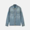 Sobrecamisa de denim con cremallera Sobrecamisa de denim con cremallera