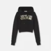 Sudadera con capucha corta con logotipo Sudadera con capucha corta con logotipo