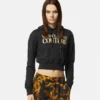 Sudadera con capucha corta con logotipo Sudadera con capucha corta con logotipo
