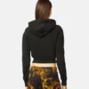 Sudadera con capucha corta con logotipo Sudadera con capucha corta con logotipo