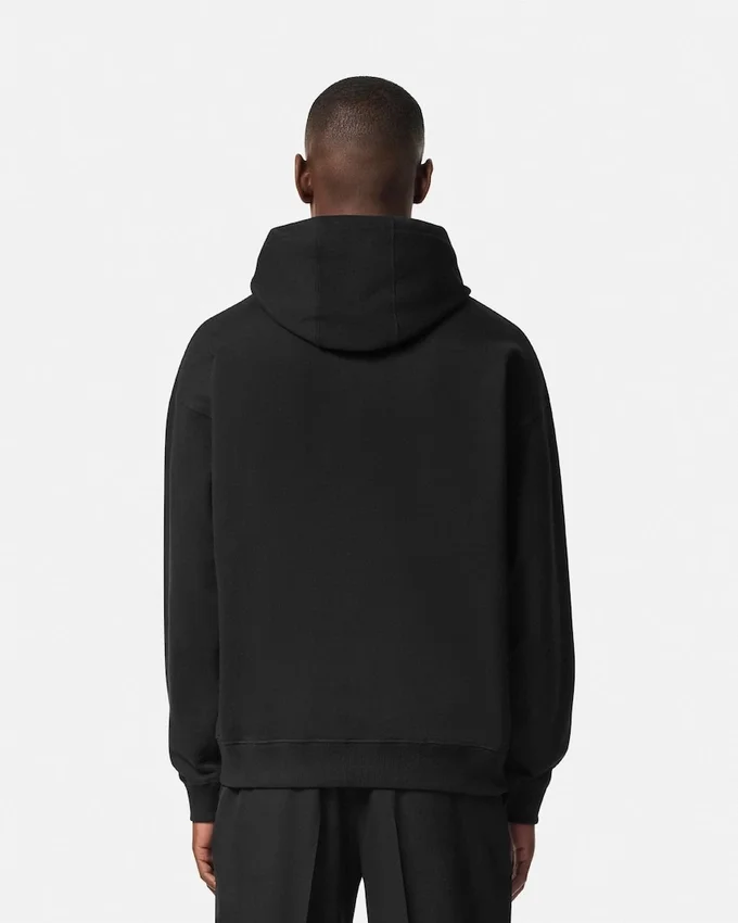 Sudadera con capucha de jersey de algodón bordada Sudadera con capucha de jersey de algodón bordada