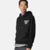 Sudadera con capucha de jersey de algodón estampada Sudadera con capucha de jersey de algodón estampada