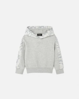 Sudadera con capucha estampada de jersey de algodón para niño