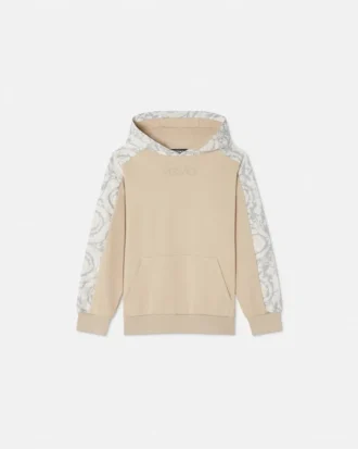 Sudadera con capucha estampada de jersey de algodón para niño