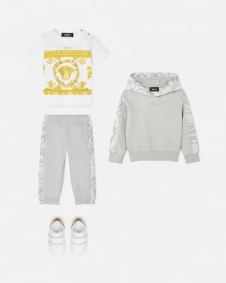 Sudadera con capucha estampada de jersey de algodón para niño