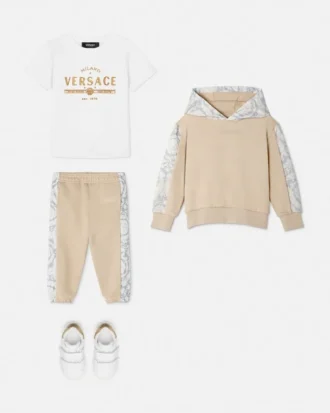 Sudadera con capucha estampada de jersey de algodón para niño