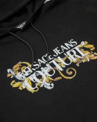 Sudadera con capucha y corte recto con logotipo