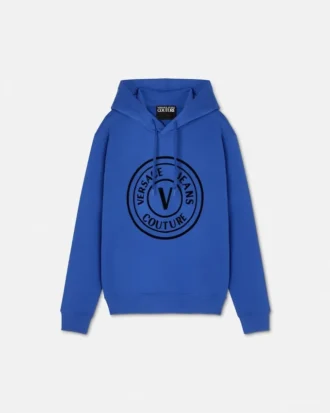 Sudadera con capucha y corte recto V-Emblem