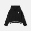 Sudadera con capucha y cremallera de jersey de algodón bordada para niño Sudadera con capucha y cremallera de jersey de algodón bordada para niño