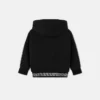 Sudadera con capucha y cremallera de jersey de algodón bordada para niño Sudadera con capucha y cremallera de jersey de algodón bordada para niño