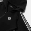 Sudadera con capucha y cremallera de jersey de algodón bordada para niño Sudadera con capucha y cremallera de jersey de algodón bordada para niño