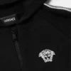 Sudadera con capucha y cremallera de jersey de algodón bordada para niño Sudadera con capucha y cremallera de jersey de algodón bordada para niño