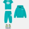 Sudadera con capucha y cremallera de jersey de algodón estampada para niño Sudadera con capucha y cremallera de jersey de algodón estampada para niño