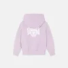 Sudadera con capucha y cremallera de jersey de algodón estampada para niño Sudadera con capucha y cremallera de jersey de algodón estampada para niño