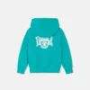 Sudadera con capucha y cremallera de jersey de algodón estampada para niño Sudadera con capucha y cremallera de jersey de algodón estampada para niño