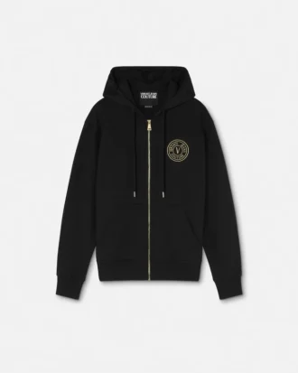 Sudadera con capucha y cremallera V-Emblem