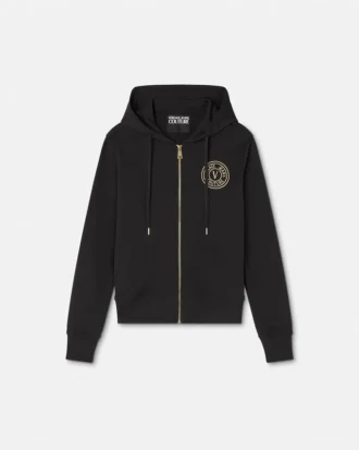 Sudadera con capucha y cremallera V-Emblem