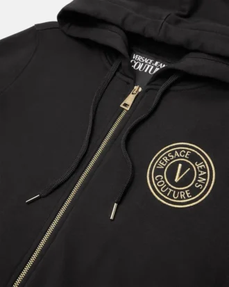 Sudadera con capucha y cremallera V-Emblem