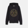 Sudadera con capucha y emblema en V Sudadera con capucha y emblema en V