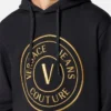 Sudadera con capucha y emblema en V Sudadera con capucha y emblema en V