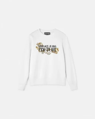 Sudadera con logotipo de cristales