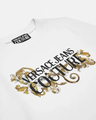 Sudadera con logotipo de cristales