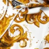 Sudadera corta con capucha estampada de jersey de algodón Sudadera corta con capucha estampada de jersey de algodón