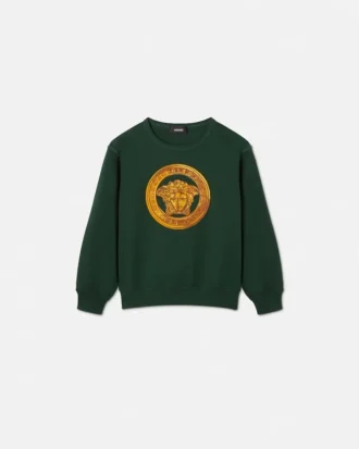 Sudadera de jersey de algodón bordada para niño