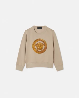 Sudadera de jersey de algodón bordada para niño