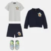 Sudadera de jersey de algodón bordada para niño Sudadera de jersey de algodón bordada para niño
