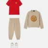Sudadera de jersey de algodón bordada para niño Sudadera de jersey de algodón bordada para niño