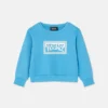 Sudadera de jersey de algodón estampada para niño Sudadera de jersey de algodón estampada para niño