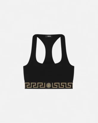 Sujetador bralette de algodón jersey con escote redondo