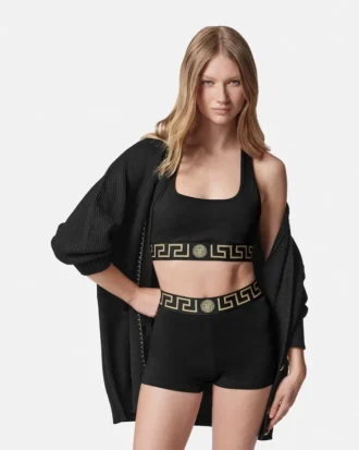 Sujetador bralette de algodón jersey con escote redondo