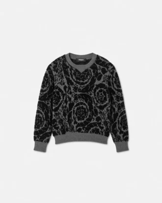 Suéter de punto de mezcla de algodón jacquard para niños