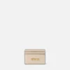 Tarjetero de piel con etiqueta Versace Tarjetero de piel con etiqueta Versace