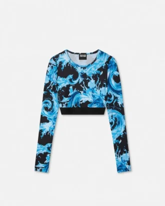 Top corto estampado
