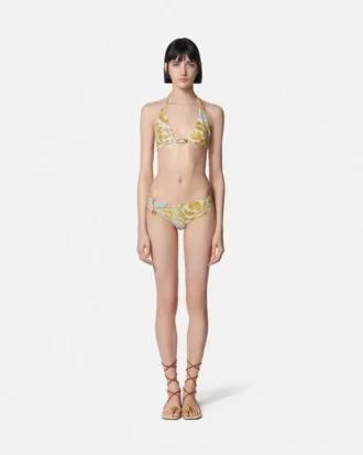 Top de bikini metálico Underwater Barocco