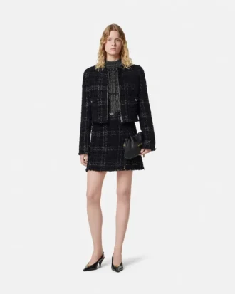 Top de punto acanalado con mezcla de lurex
