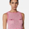 Top de punto crochet Boxy Top de punto crochet Boxy