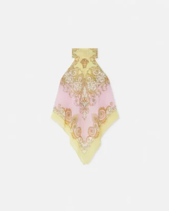 Top foulard estampado con cubierta