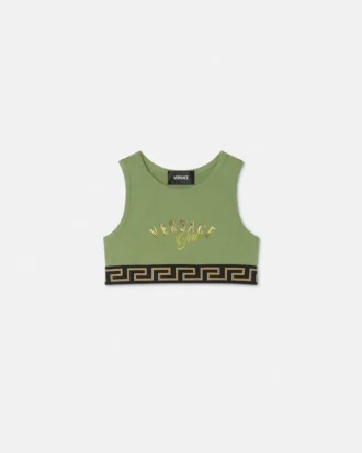 Top infantil estampado de jersey de algodón elástico