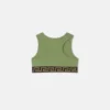 Top infantil estampado de jersey de algodón elástico