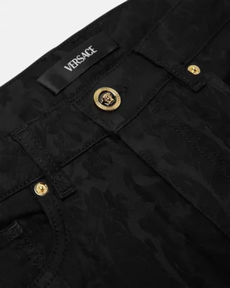Vaqueros ajustados Jacquard