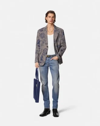 Vaqueros slim fit Medusa Biggie