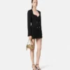 Vestido blazer cruzado de lana